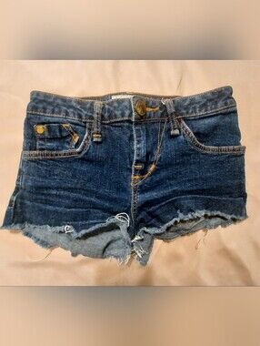Phat Fashions Silver Label Dark Blue Denim Cutoff Women’s Shorts Size 3